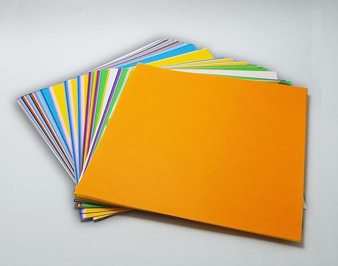Standard 6 Inch One Sided 23 Colors 300 Sheets Square Easy Fold Premium - Image 4