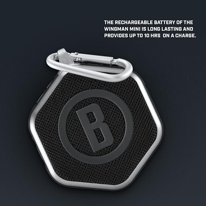 Bushnell Golf Wingman Mini Bluetooth Speaker with GPS Black