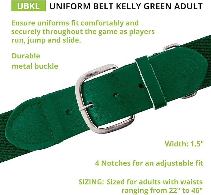 Champion Sports Baseball & Softball Belt – Stretch Fit Uniform Belt for Youth & Adult Players, Multiple Colors