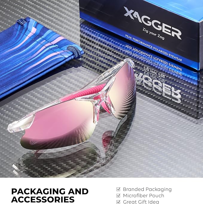 Xagger Kids Youth Polarized Sports Sunglasses for Boys Girls Baseball Softball Glasses TR90 Frame