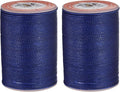 uxcell Round Leather Sewing Waxed Thread, 55m / 60 Yards Polyester Wax String by uxcell