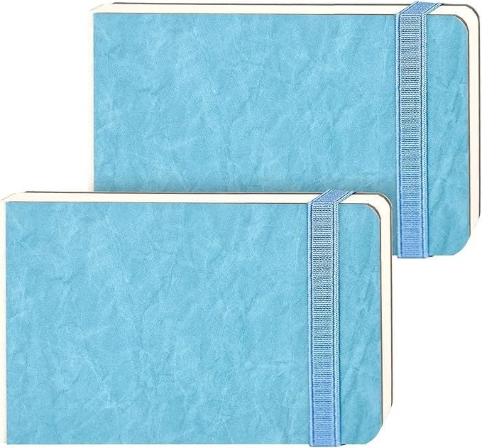 Funto Watercolor Paper Journal 2-Pack, 44 Pages Each, 100% Cotton Cold Press by FUNTO