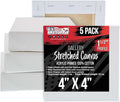 U.S. Art Supply 5-Pack Bulk Stretched Canvas by USArtSupply