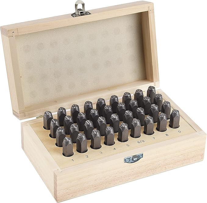 HimaPro Letter and Number Stamp Set 36pcs 40Cr Alloy Steel Metal Stamp Number & - Image 4