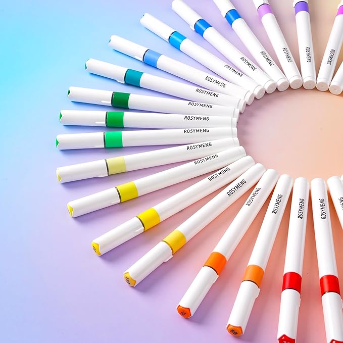 ROSYMENG 9 Metallic Color Acrylic Paint Pens, Quick-Drying Waterproof Acrylic - Image 8