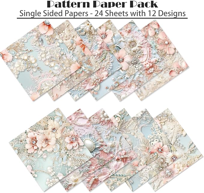 Scrapbook Paper 6X6, Card Making Supplies, Single-Sided Cardstock Paper Pads - Image 6