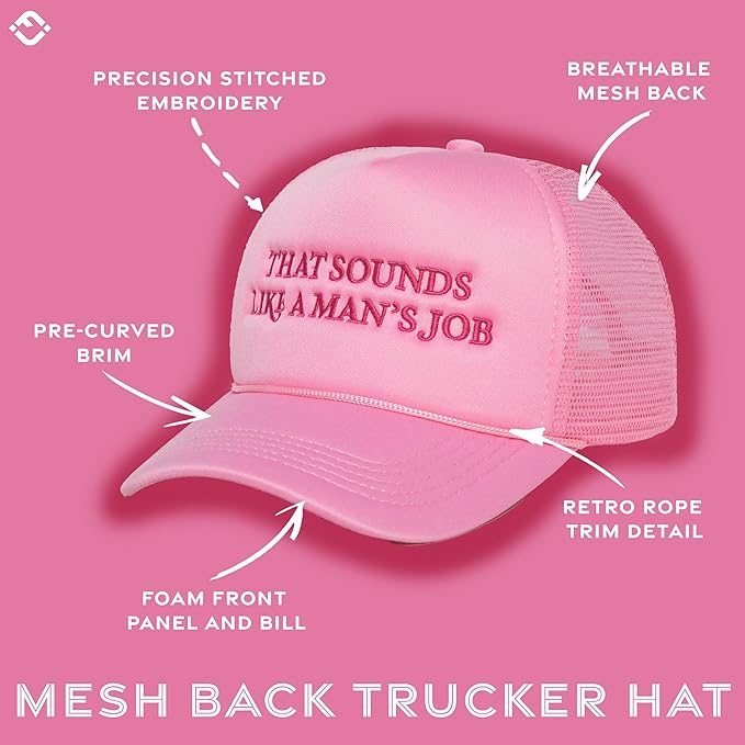 Funky Junque Premium Mesh Snapback Trucker Hat - Stylish Comfort for All - Patriotic, Humor & More