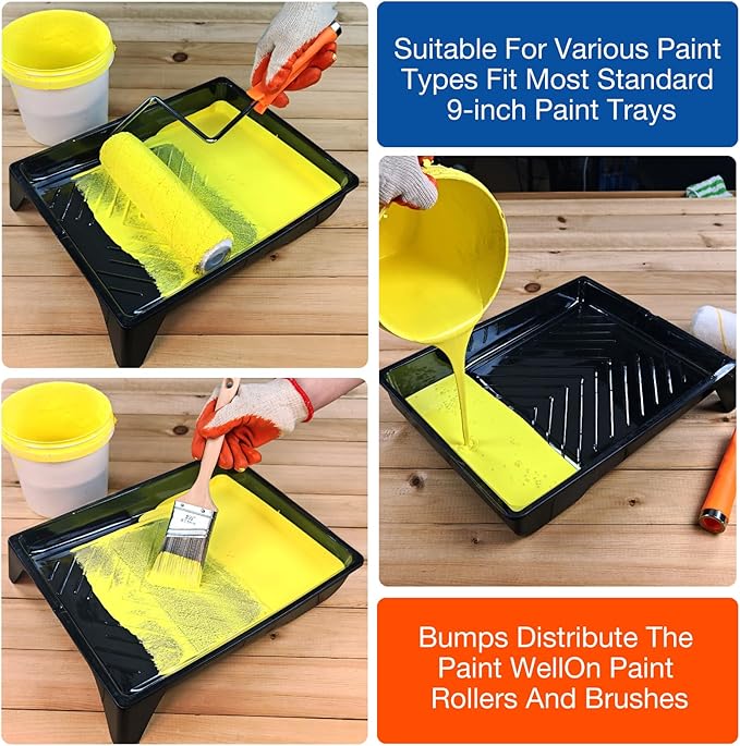 Great Andrew 4 Pack Paint Tray Liners 9 Inch, Paint Roller Trays, Paint Pan - Image 6