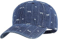 Hoce Fashion Rhinestone Denim Baseball Cap Studded Bling Hat for Women