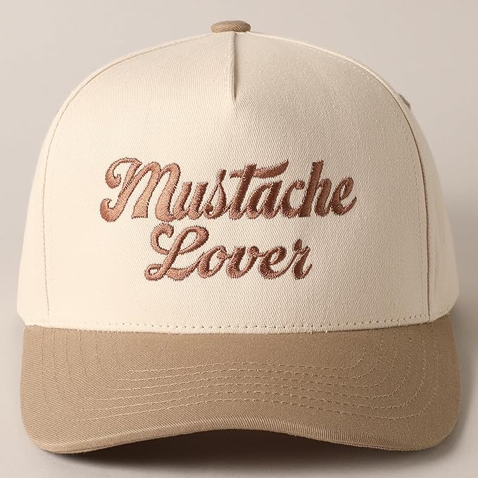 MIRMARU Two-Tone Vintage Canvas Trucker Hats for Men & Women, Adjustable Size Baseball Caps with Trendy Embroidered Design