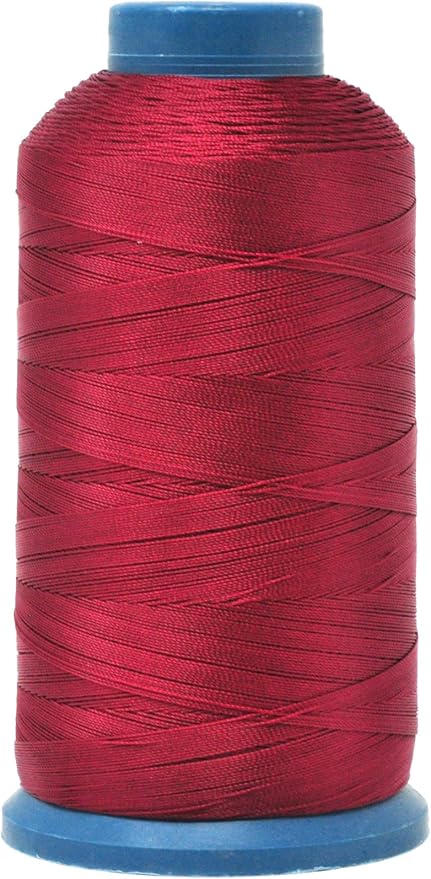 Mandala Crafts Bonded Nylon Thread Maroon Heavy Duty Sewing Threads by MandalaCrafts
