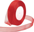 Ribbon for Gift Wrapping 3/4 inch Red Sheer Organza Ribbon for Flower Bouquet by Loomeshribbonforcrafts%EF%BC%81