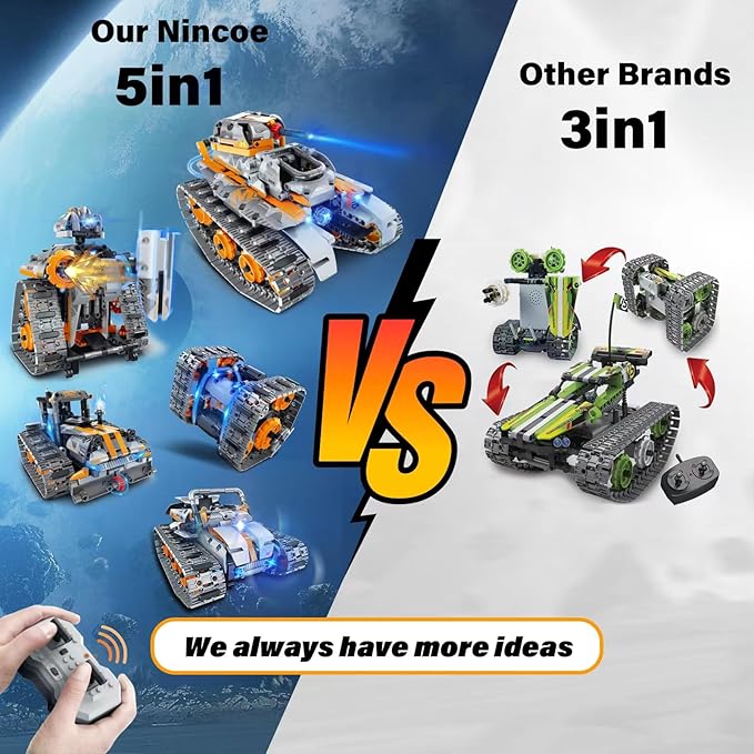 STEM Building Toys for Boys 6-12, 5in1 Remote & APP Controlled - Image 7