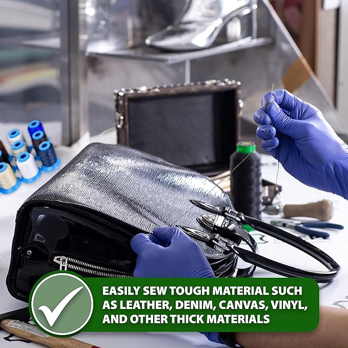 Mandala Crafts Bonded Nylon Thread Denim Heavy Duty Sewing Threads - Image 5