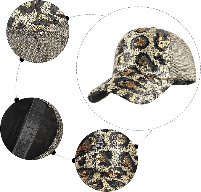 Hoce Fashion Rhinestone Denim Baseball Cap Studded Bling Hat for Women