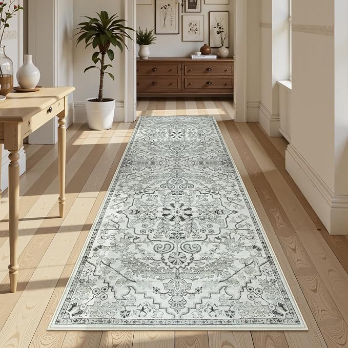 Lahome Bohemian 2'8" x 10' Washable Long Hallway Runner Rug, Soft Kitchen Rug by Lahome