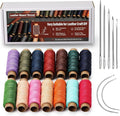 0.55 mm Round Waxed Thread, 14 Colors 76 Yards Spool Wax Coated String by KAQRHFT