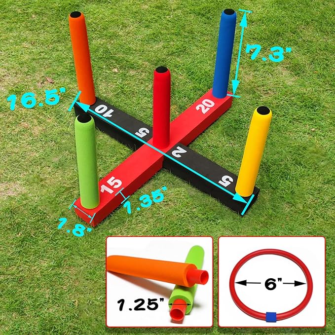 Ring Toss Game for Kids, Indoor & Outdoor Game for Family and Adults - Image 3