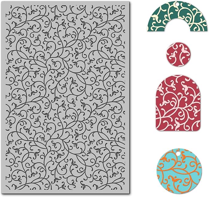 Arbuya Swirls Polymer Clay Texture Mat - Image 2
