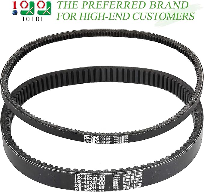 10L0L Starter Generator & Drive Belt Kit for Yamaha G2, G5, G8, G9, G11, G14, G16, G22, 2012-up G29 Gas Golf Cart, Replace OEM J55-G6241-00 J55-H1173-00 JN6-H1173-00