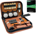 Seticek Golf Gifts for Men and Women,Golf Accessories Set with Gift Boxes, Golf Ball,Golf Tees,Brush,Multifunctional Divot Knife,Golf Ball Clamp,Rangefinder,Scorer