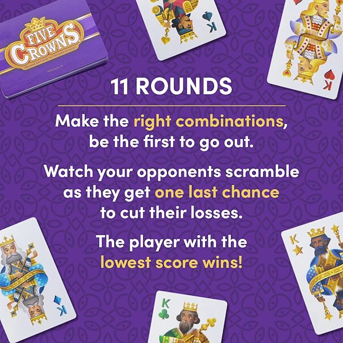 PlayMonster Five Crowns Collectible Tin – Card Game - Image 4