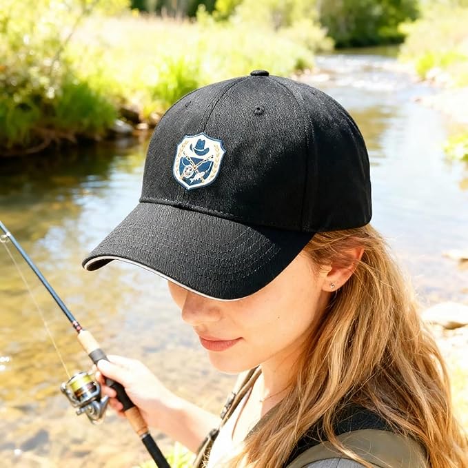 Embroidered Baseball Cap for Men Women, Breathable Cotton Adjustable Hat, Various Patterns for Casual Daily Outfits