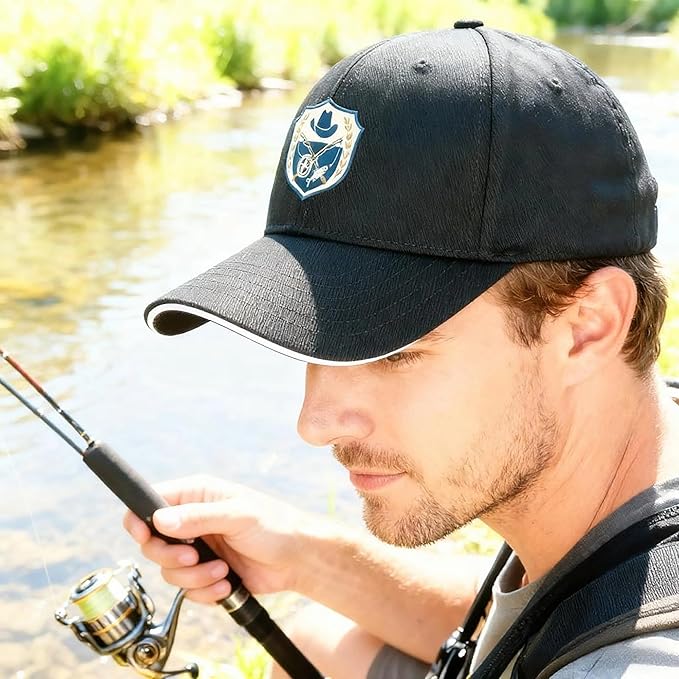 Embroidered Baseball Cap for Men Women, Breathable Cotton Adjustable Hat, Various Patterns for Casual Daily Outfits