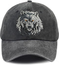 Unisex Adjustable Animal Hat for Men Women, Classic Cotton Wild Animals Embroidered Baseball Cap