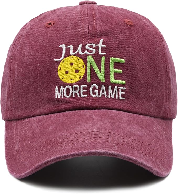 Waldeal Pickleball Hat,Adjustable Embroidered Washed Baseball Cap for Men Women