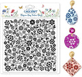 CHGCRAFT Vine Flowers Pattern Polymer Clay Texture Sheet Curly Plants and by chgcraft