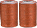 uxcell Round Leather Sewing Waxed Thread, 55m / 60 Yards Polyester Wax String by uxcell