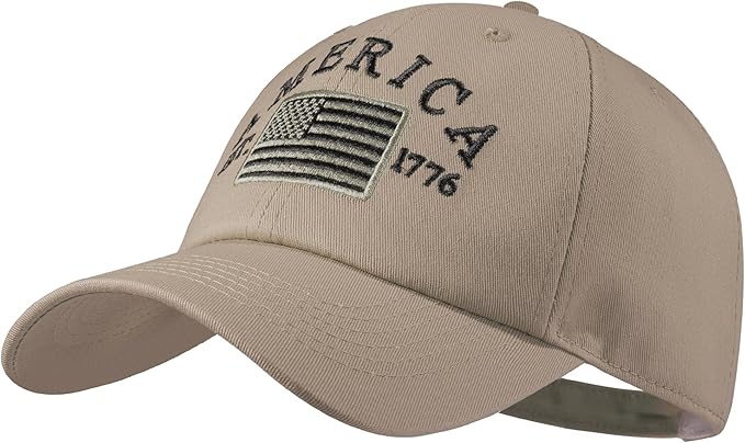 IIN American Flag Baseball Cap for Men Women Low Profile USA Army Tactical Operator Military Plain Dad Hat