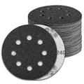 100 Pcs 5 inch Wet Dry Sanding Discs Grit 240 Hook and Loop 8 Hole Silicon by Pukamam