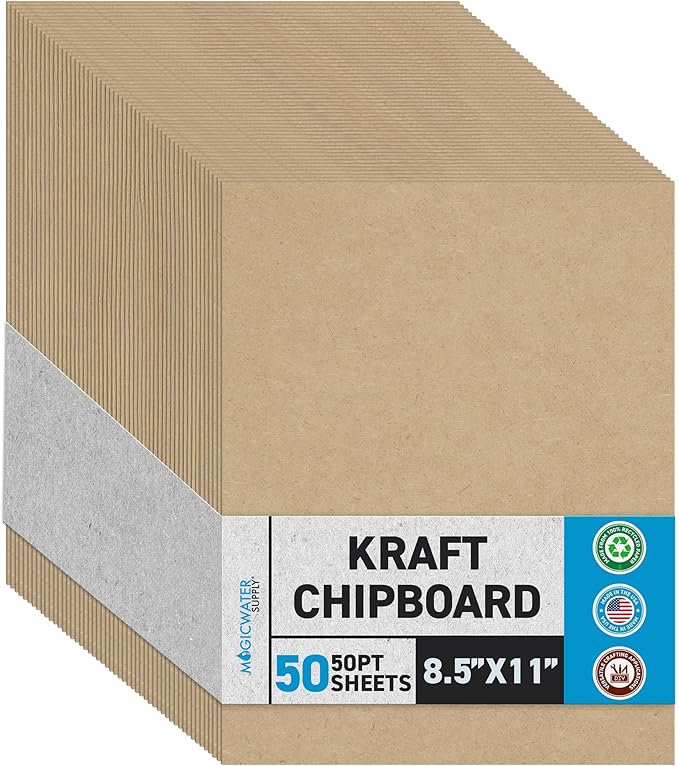 MagicWater Chipboard Sheet for DIY Projects by MagicWaterSupply