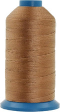 Mandala Crafts Bonded Nylon Thread Russet Brown Heavy Duty Sewing Threads by MandalaCrafts