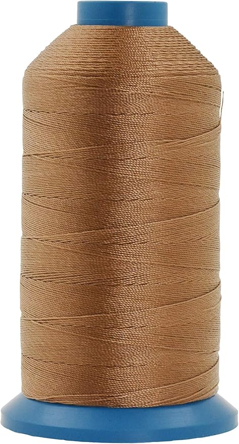 Mandala Crafts Bonded Nylon Thread Russet Brown Heavy Duty Sewing Threads by MandalaCrafts
