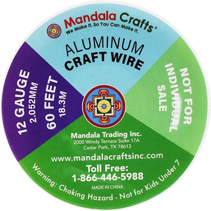 Mandala Crafts 2mm 12 Gauge Pastel Color Anodized Aluminum Wire - Image 6