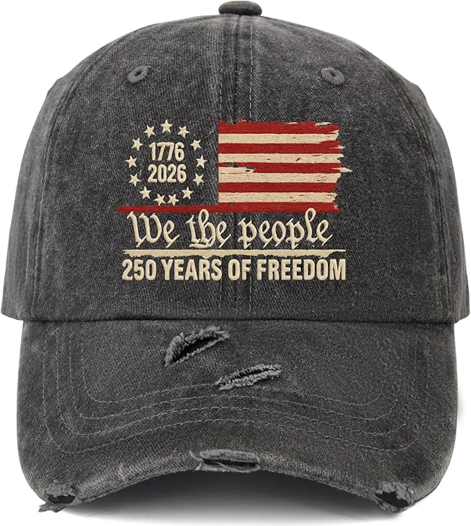 U.S. 250th Anniversary 250 Years Freedoms 1776-2026 Baseball Hats Funny