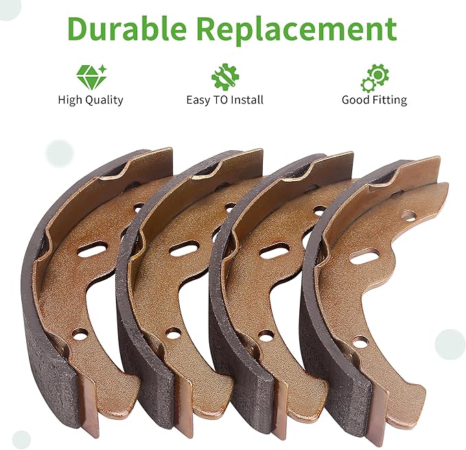 10L0L Golf Cart Brake Shoes,Brake Pads and Bendex Drum Spring Kit for Yamaha 1993-Up G14, G16, G19-G22 and 1996-Up TXT/EZGO/ST350/Workhorse/Medalist 1997 UP OEM 27943G01 27945G01 70794G01 70795G01