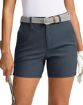 SANTINY Women's 5" Golf Shorts with Pockets Quick Dry Stretch Work Outdoor Hiking Shorts for Women Casual Summer