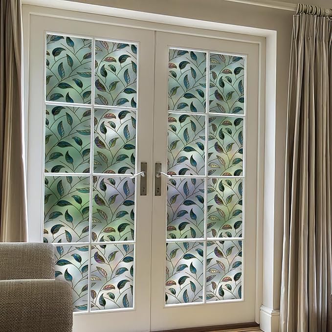 DKTIE Window Privacy Film Frosted Glass Static Cling UV Sun Blocking Heat - Image 4