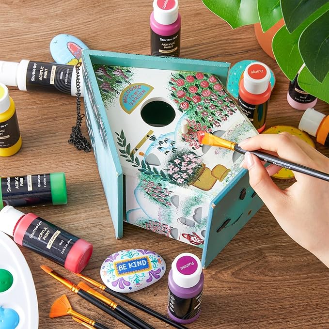 Shuttle Art Acrylic Paint, 42 Colors Acrylic Paint Set - Image 6
