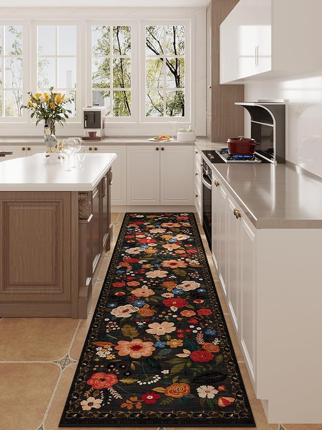 Rugcomf Runners for Hallways Kitchen Rug Non Slip 2'x 10' Long Washable Runner - Image 5