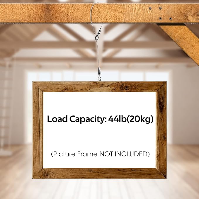 Adjustable Picture Hanging Wire 2PCS Mirror Frame Kit 2m x1.5mm Heavy Duty - Image 6