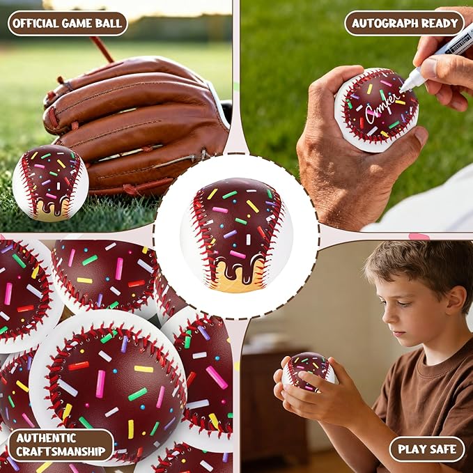 Baseballs PVC 9in Practice Baseball for Training Hitting Lifestyle Decor Ideal Personalized Inspired Gifts for Players Coaches Moms