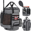 Baseball Bucket Bag Baseball Coaching Accessories Organizer Softball Bucket Bag with Anti-Slip Bottom & Multiple Pockets for Bat, Gloves, Scoreboards