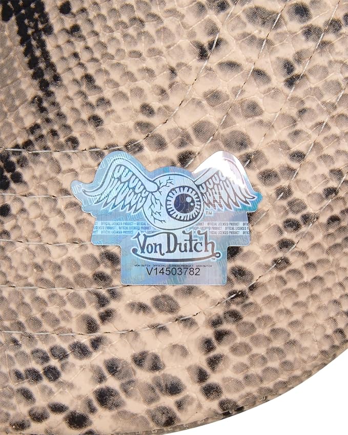 Von Dutch Unisex Trucker Hat - Velvet Curved Bill Mesh Back Retro Classic Adjustable Snapback Baseball Cap for Men and Women