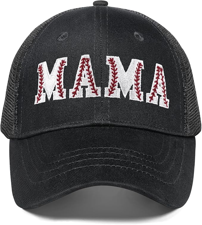 Mama Trucker Hat Mothers Day Birthday Gifts for Mother Mom Mama Embroidered Adjustable Washable Baseball Cap