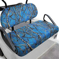 Bulopur Hunting Camo Golf Cart Seat Covers Club Car Precedent Breathable Universal Golf Cart Seat Cover Towel Blanket for EZGO TXT RXV Blue Golfcart Cushion Protectors 2 Pack